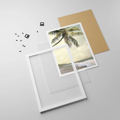Poster in white frmae - Tropical Dream - 40x50 cm