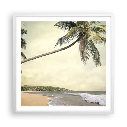 Poster in white frmae - Tropical Dream - 60x60 cm