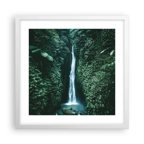 Poster in white frmae - Tropical Spring - 40x40 cm