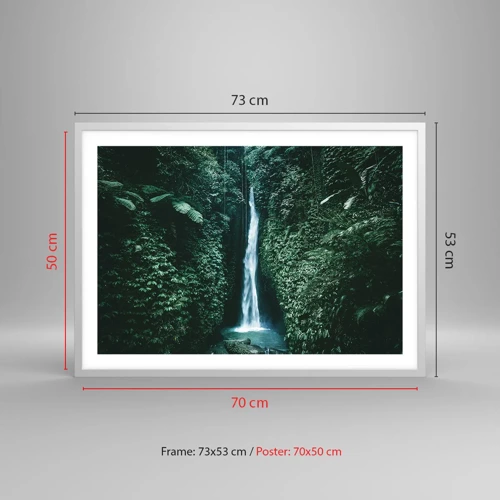 Poster in white frmae - Tropical Spring - 70x50 cm