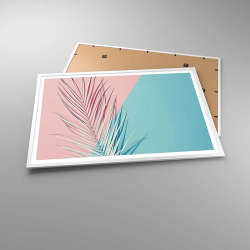 Poster in white frmae - Tropical impression - 100x70 cm