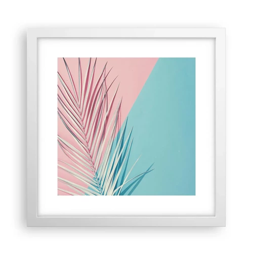 Poster in white frmae - Tropical impression - 30x30 cm