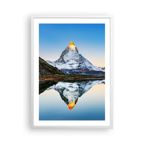 Poster in white frmae - Two Worlds - 50x70 cm