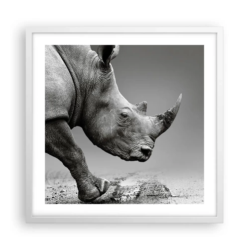 Poster in white frmae - Uncontrolled Power - 50x50 cm