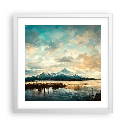 Poster in white frmae - Under Heaven's Protection - 40x40 cm