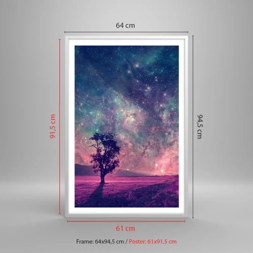 Poster in white frmae - Under Magical Sky - 61x91 cm