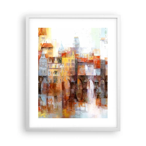 Poster in white frmae - Under The Bridge It Is Also Pretty - 40x50 cm