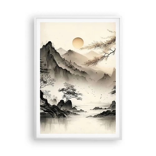 Poster in white frmae - Unique Charm of the Orient - 70x100 cm