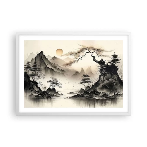 Poster in white frmae - Unique Charm of the Orient - 70x50 cm