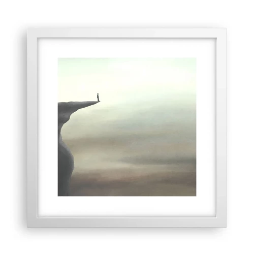 Poster in white frmae - Upwards, Naturally! - 30x30 cm