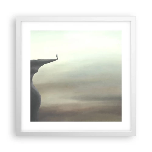 Poster in white frmae - Upwards, Naturally! - 40x40 cm