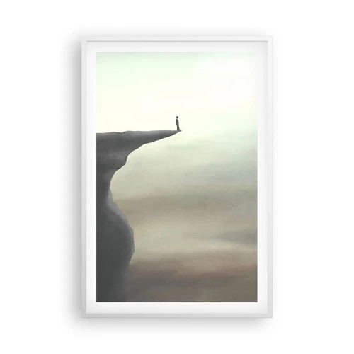 Poster in white frmae - Upwards, Naturally! - 61x91 cm