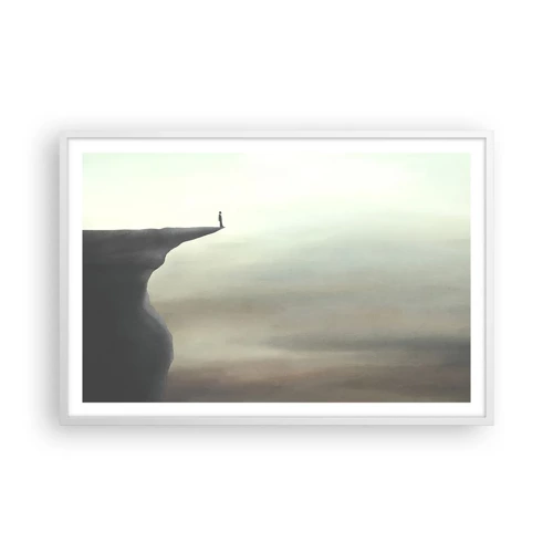 Poster in white frmae - Upwards, Naturally! - 91x61 cm