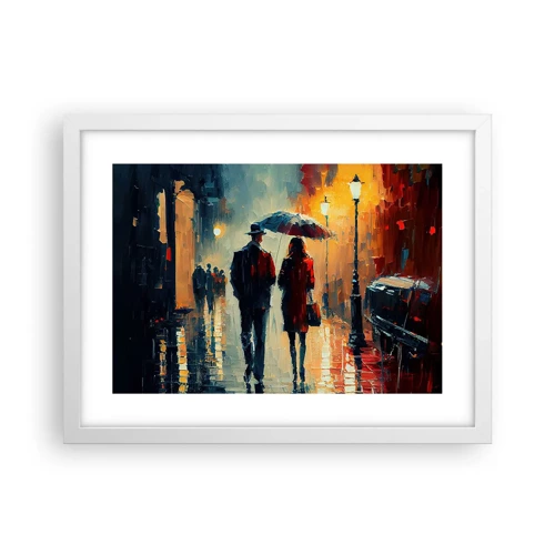 Poster in white frmae - Urban Love Story - 40x30 cm