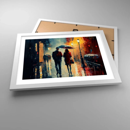 Poster in white frmae - Urban Love Story - 40x30 cm