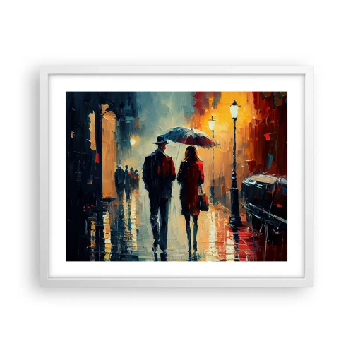 Poster in white frmae - Urban Love Story - 50x40 cm