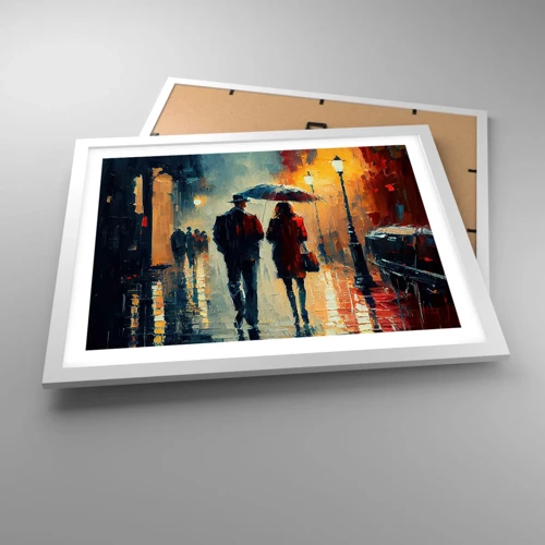 Poster in white frmae - Urban Love Story - 50x40 cm