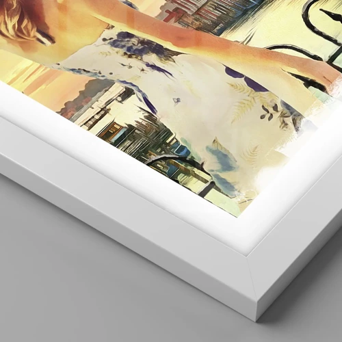 Poster in white frmae - Venice Adventure - 50x40 cm