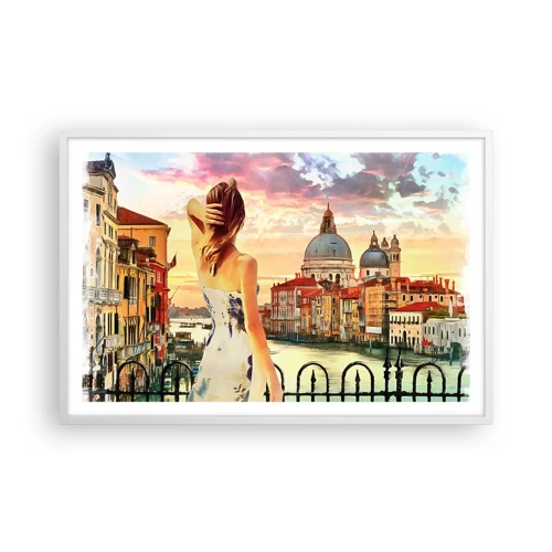 Poster in white frmae - Venice Adventure - 91x61 cm