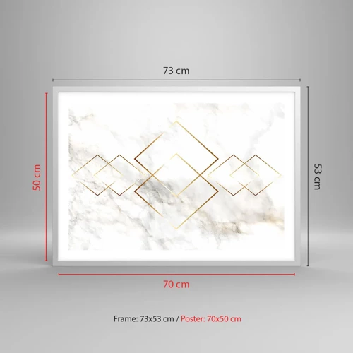 Poster in white frmae - View over Infinity - 70x50 cm