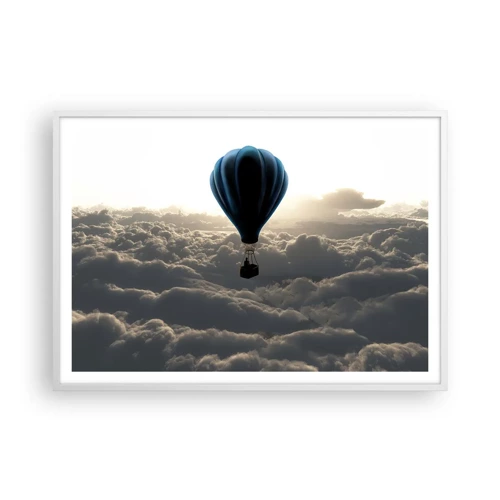 Poster in white frmae - Wanderer above Clouds - 100x70 cm