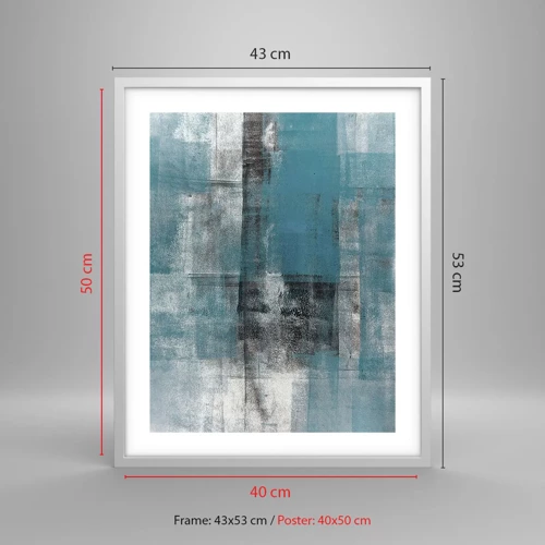 Poster in white frmae - Water and Air - 40x50 cm