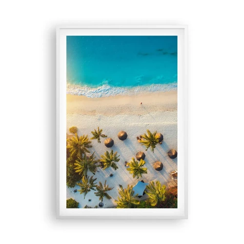 Poster in white frmae - Welcome to Paradise - 61x91 cm