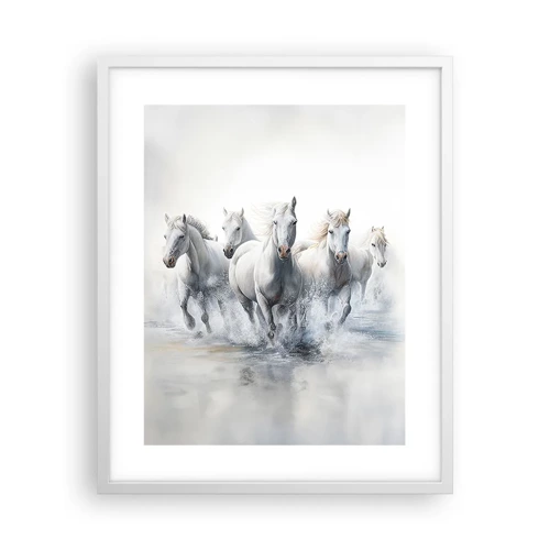 Poster in white frmae - White Magic - 40x50 cm