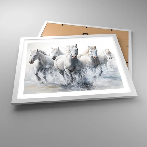 Poster in white frmae - White Magic - 50x40 cm