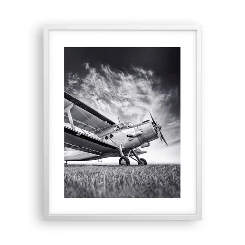 Poster in white frmae - Winged Pilgrim - 40x50 cm