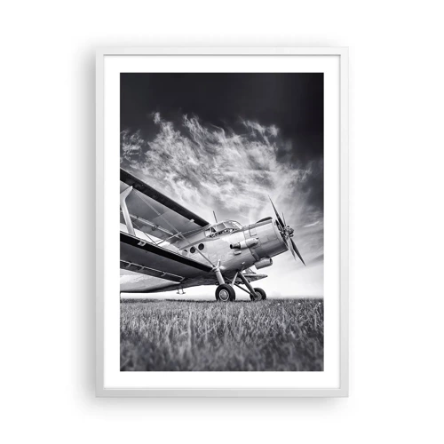 Poster in white frmae - Winged Pilgrim - 50x70 cm