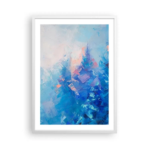 Poster in white frmae - Winter Abstract - 50x70 cm