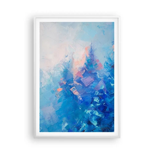 Poster in white frmae - Winter Abstract - 70x100 cm