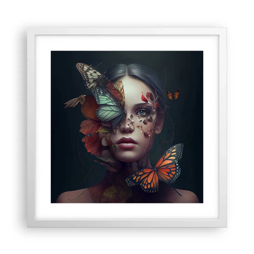 Poster in white frmae - Wonderful Metamorphosis - 40x40 cm