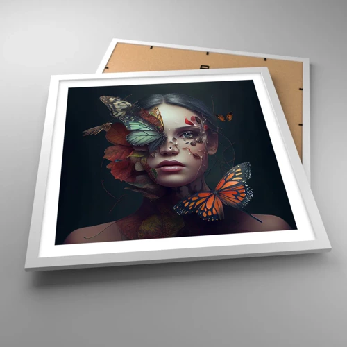 Poster in white frmae - Wonderful Metamorphosis - 50x50 cm