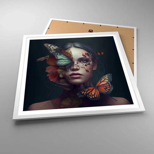 Poster in white frmae - Wonderful Metamorphosis - 60x60 cm