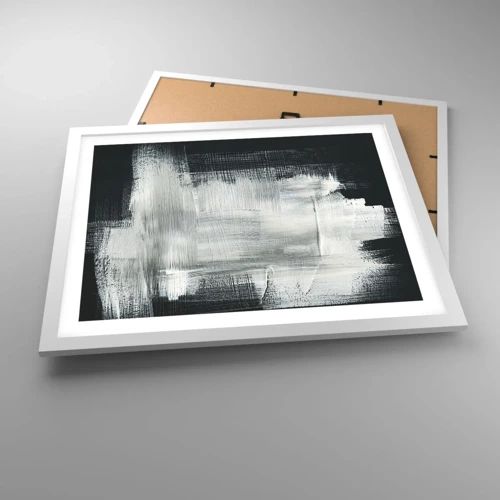 Poster in white frmae - Woven from the Vertical and the Horizontal - 50x40 cm