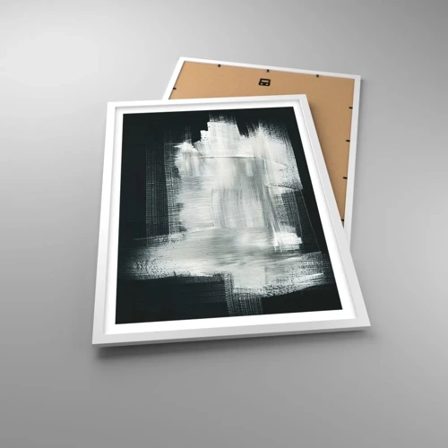 Poster in white frmae - Woven from the Vertical and the Horizontal - 50x70 cm