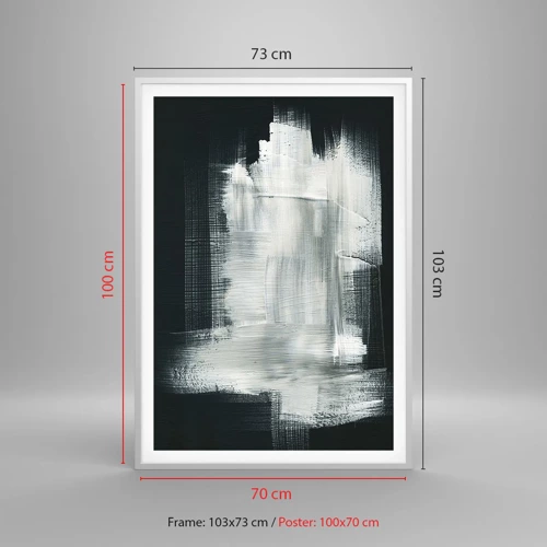 Poster in white frmae - Woven from the Vertical and the Horizontal - 70x100 cm