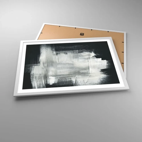 Poster in white frmae - Woven from the Vertical and the Horizontal - 70x50 cm