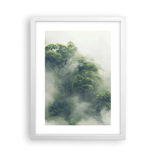 Poster in white frmae - Wrapped In Fog - 30x40 cm