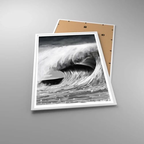 Poster in white frmae - Wrath of the Ocean - 70x100 cm