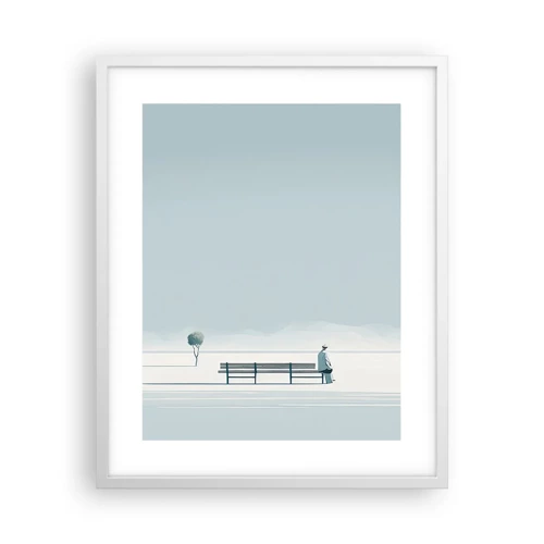 Poster in white frmae - Yes, I Am Waiting - 40x50 cm