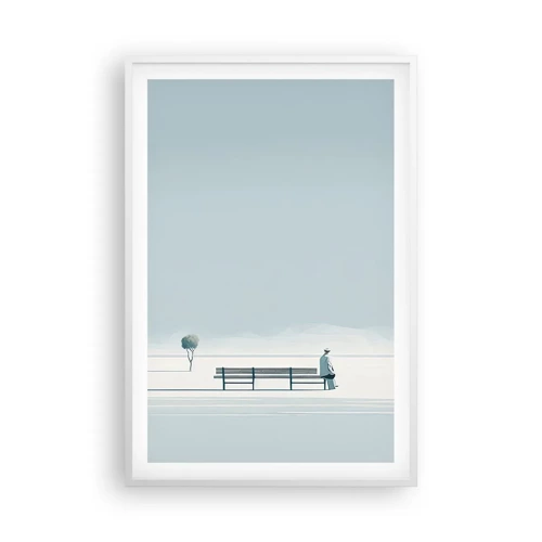 Poster in white frmae - Yes, I Am Waiting - 61x91 cm