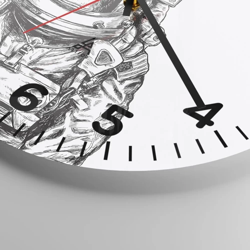 Wall clock - Clock on glass - Alternative Revolution - 30x30 cm