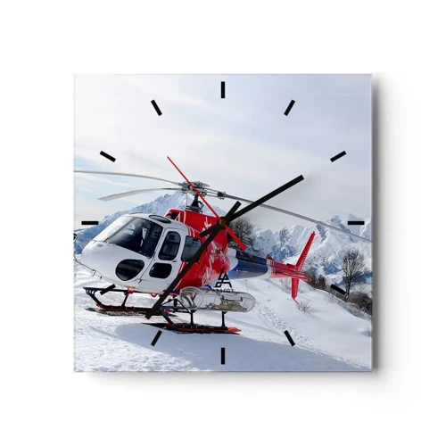 Wall clock - Clock on glass - Always Ready - 30x30 cm