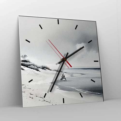 Wall clock - Clock on glass - Always Together - 30x30 cm