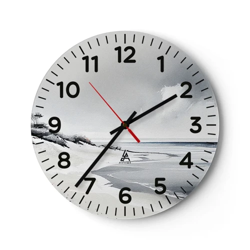 Wall clock - Clock on glass - Always Together - 30x30 cm