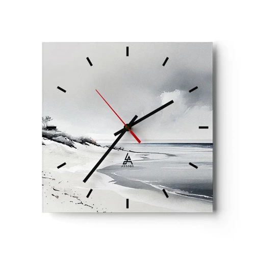 Wall clock - Clock on glass - Always Together - 40x40 cm