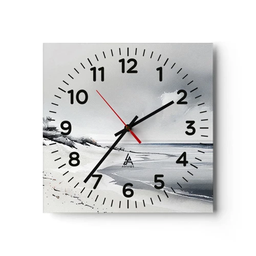 Wall clock - Clock on glass - Always Together - 40x40 cm